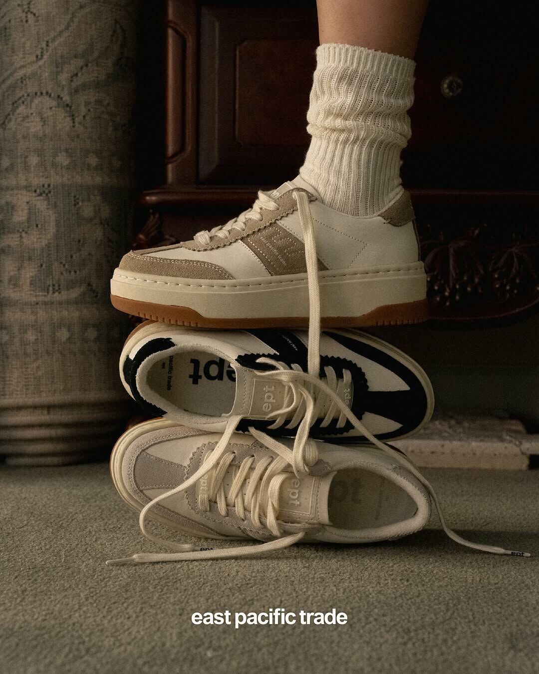 EPT East Pacific Trade Santos High 增高 厚底 焦糖底 復古 德訓鞋