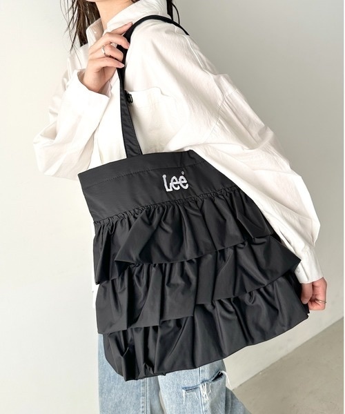 Lee / 蛋糕裙褶邊手提袋