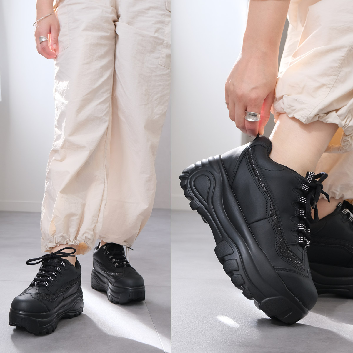 超好走女鞋 繫帶厚底運動鞋【FT8046】