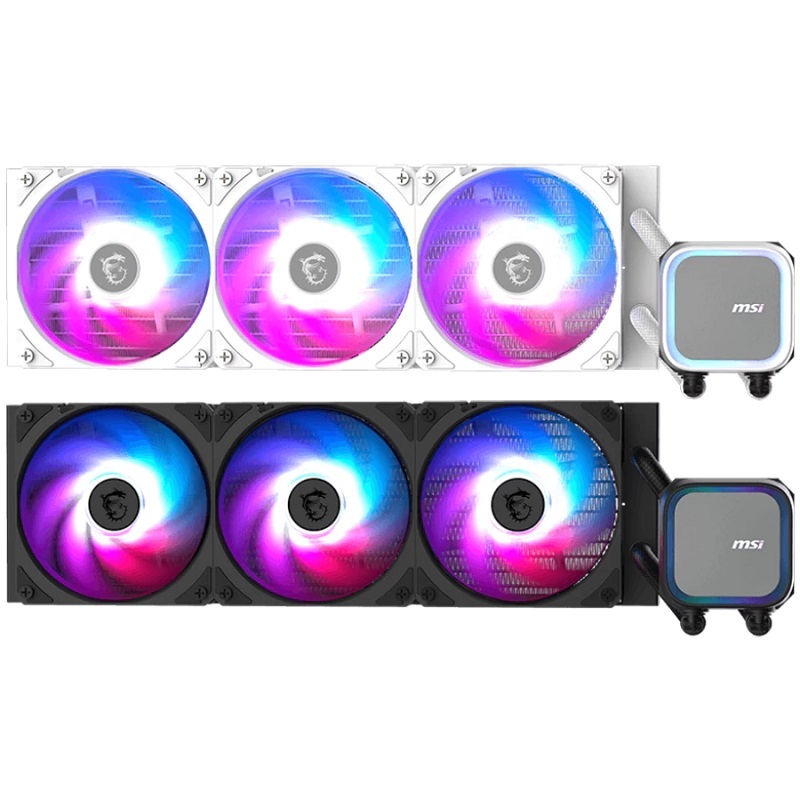 米特3C數位–MSI 微星 MAG CORELIQUID A13 360 水冷散熱器 黑色/白色