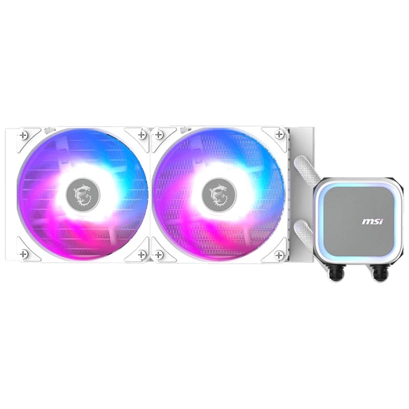 米特3C數位–MSI 微星 MAG CORELIQUID A13 240 水冷散熱器 黑色/白色