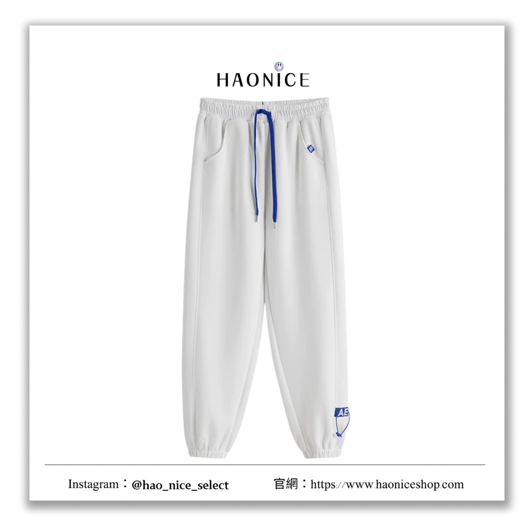 【HAO NICE 】韓國🇰🇷潮流ADER ERROR 23FW 秋冬新款 經典LOGO 純素色設計 百搭款❤️  運動束腳棉長褲