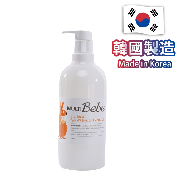 MultiBebe 嬰幼兒洗髮沐浴凝膠 500ml