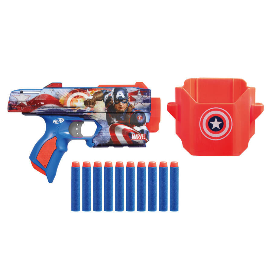《 孩之寶 HASBRO 》 NERF 漫威美國隊長射擊器