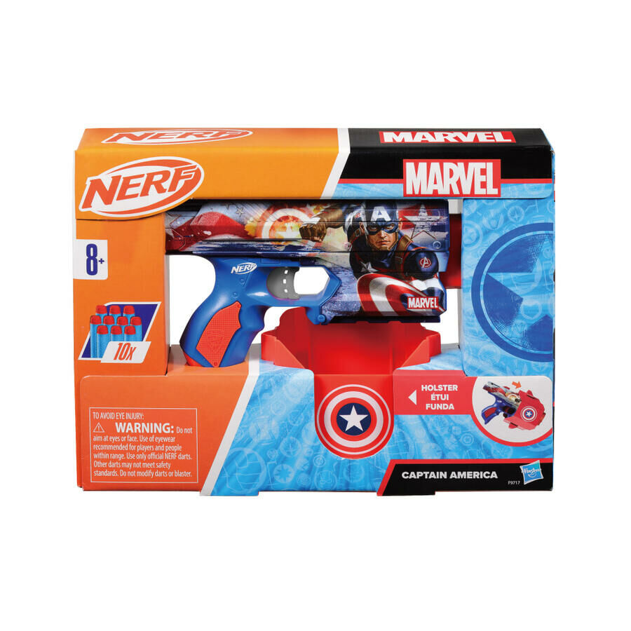 《 孩之寶 HASBRO 》 NERF 漫威美國隊長射擊器