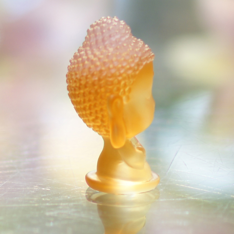 鹿港窯水晶琉璃｜Q版釋迦牟尼佛公仔 智慧覺悟守護平安吉祥