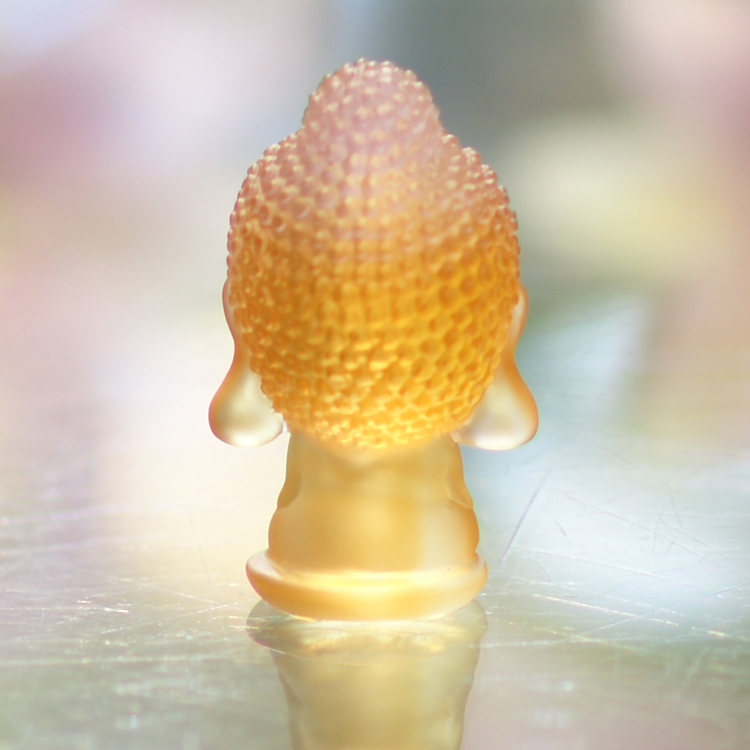 鹿港窯水晶琉璃｜Q版釋迦牟尼佛公仔 智慧覺悟守護平安吉祥