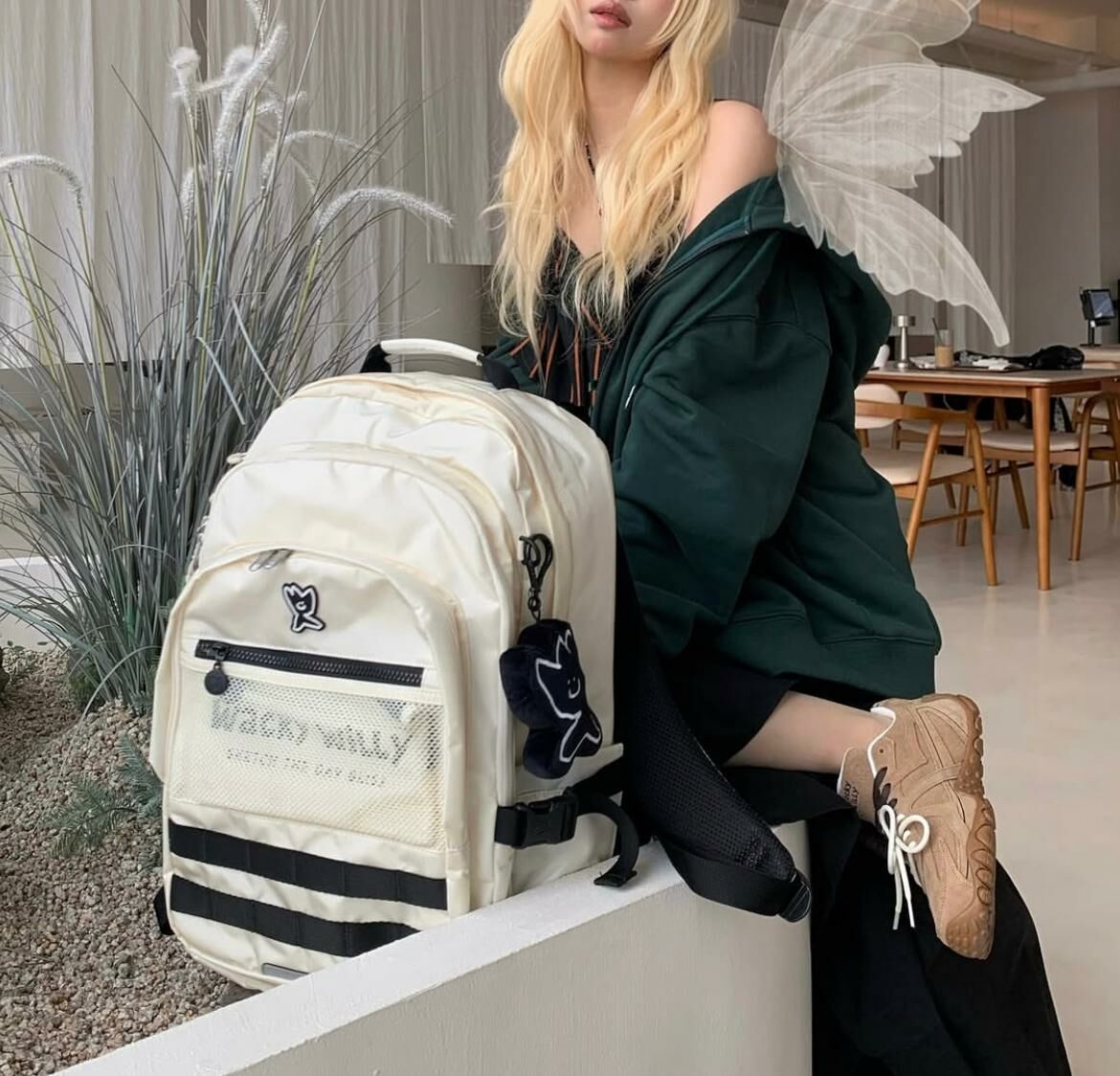 バックパック・リュック WACKY WILLY Wackywilly daily backpack MUSINSA | WACKY WILLY Lily Daily Mini Backpack Black