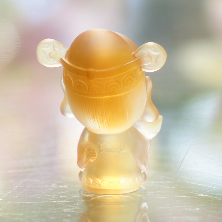 鹿港窯水晶琉璃｜Q版財神爺公仔 開運招財理財達人