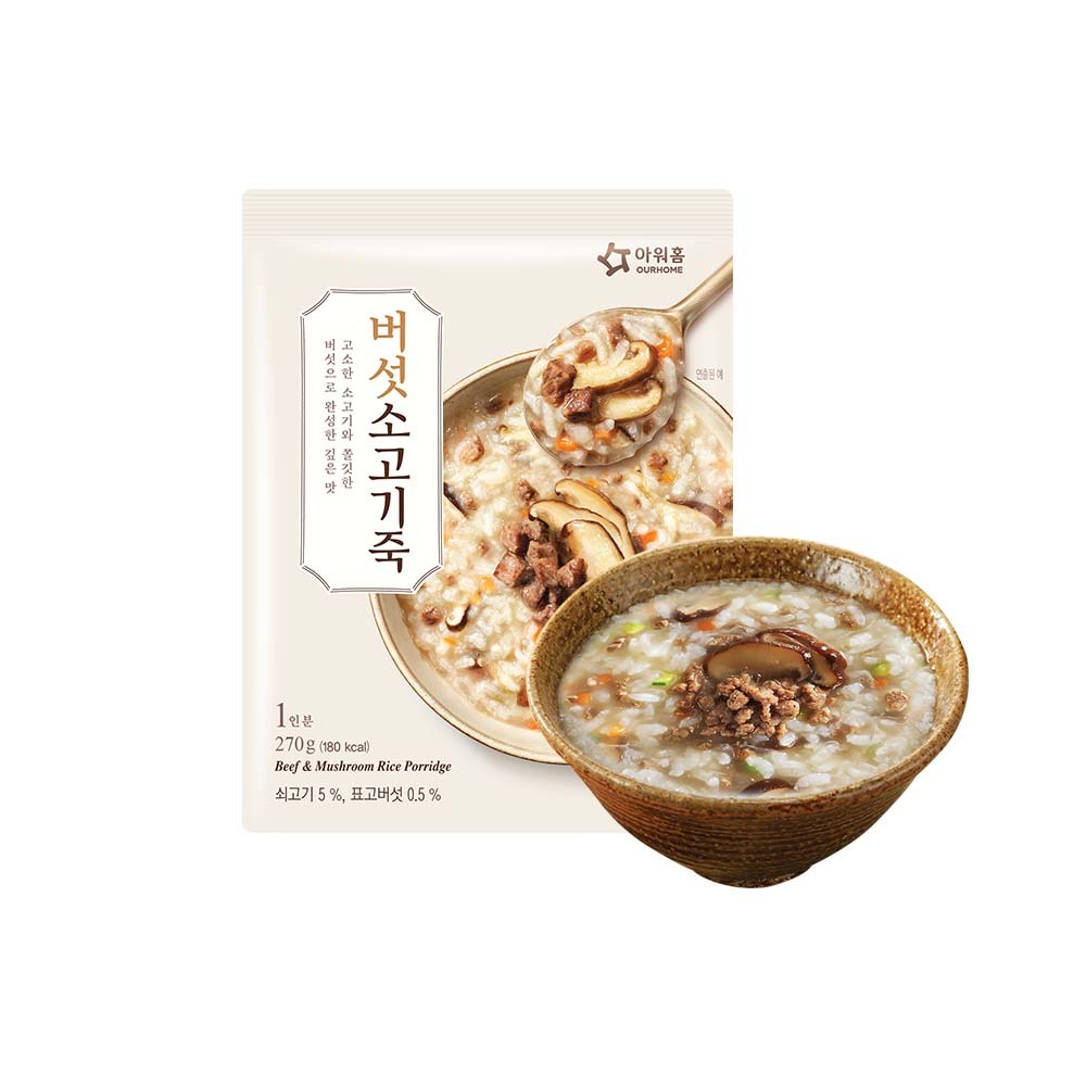 【BK SHOP】OURHOME香菇牛肉粥270g