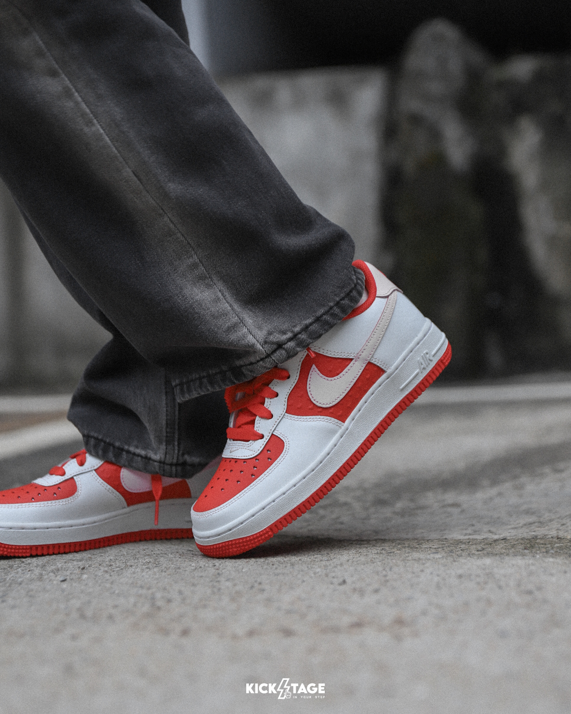 大童鞋 女生尺寸 NIKE AIR FORCE 1 GS 'Valentine's Day' 情人節限定 復古 休閒鞋【HV5165-121】AF1 25VD