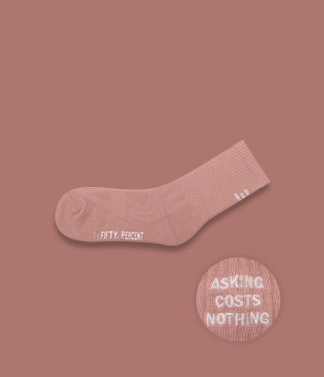 【4雙507】後方繡字高筒襪