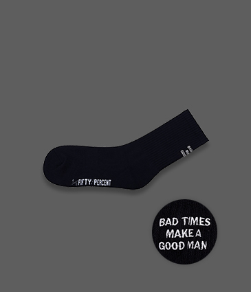 【4雙507】後方繡字高筒襪