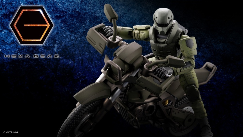 1/24 Hexa Gear六角機牙 潛視摩托車 森林色 組裝模型(HG051R)