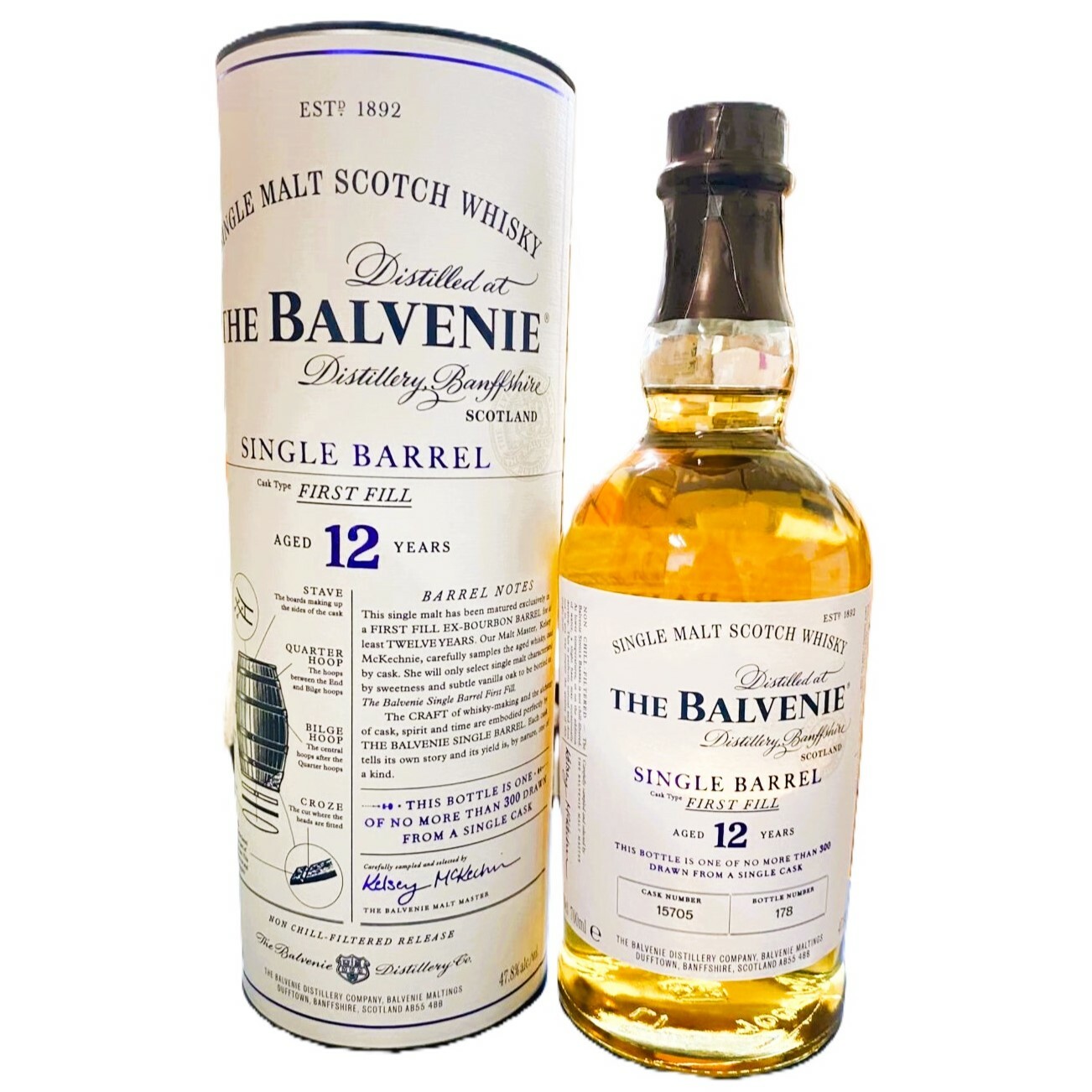 百富 12年 單一酒桶 (1st Filled exBourbon) 單一麥芽威士忌 700mL