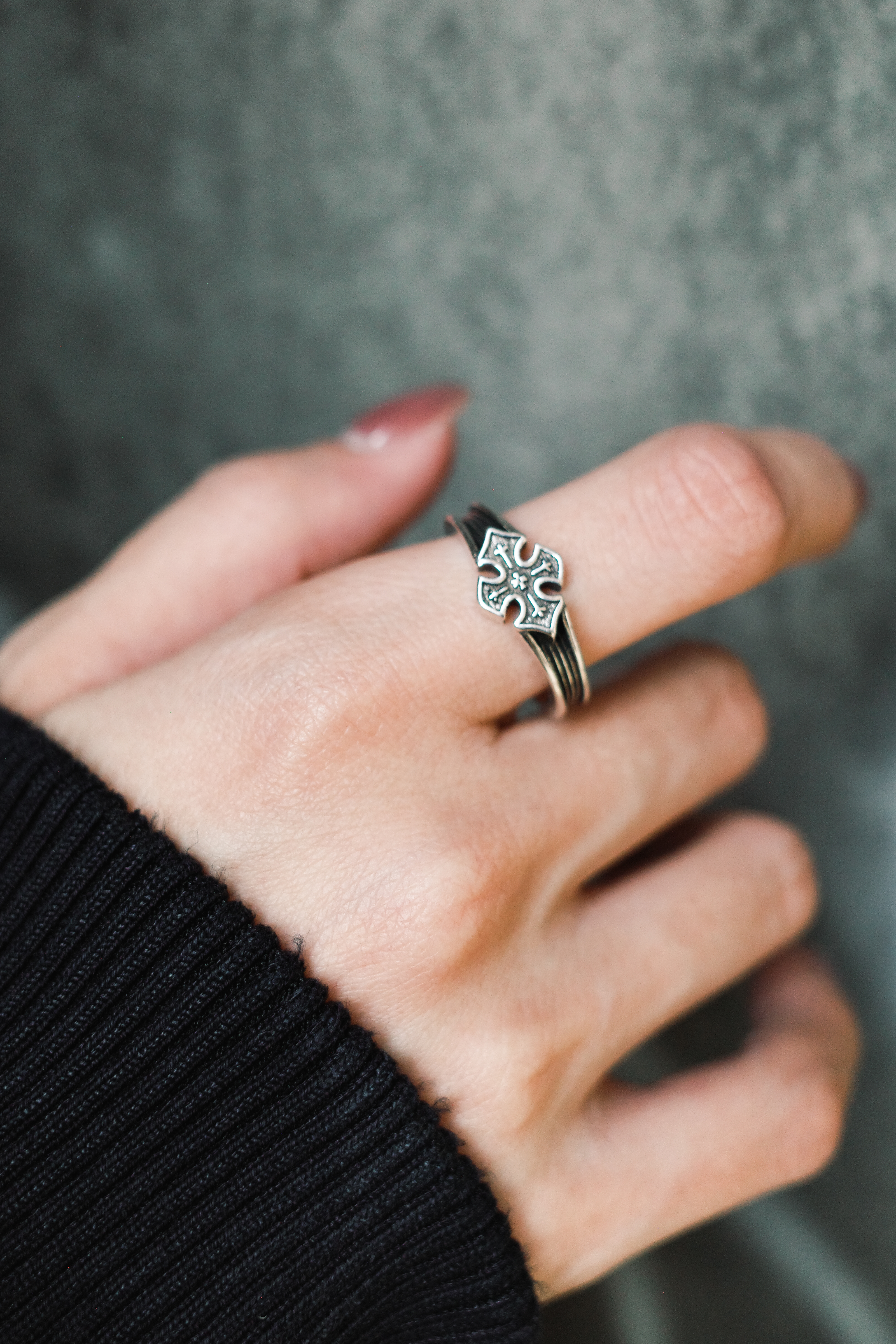 『Always_Good』十字架 電鍍 銅戒