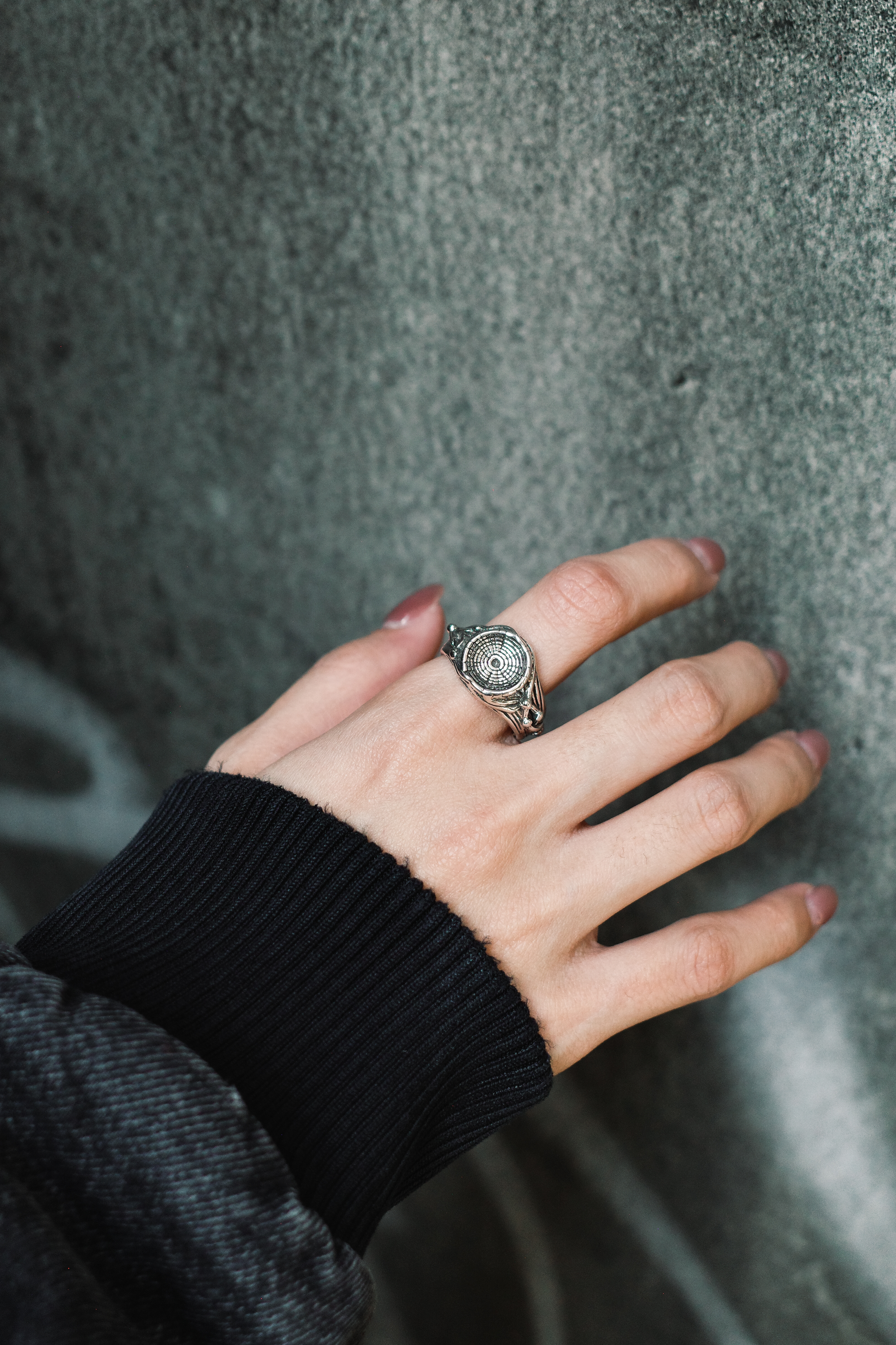 『Always_Good』枯木 年輪 電鍍 銅戒