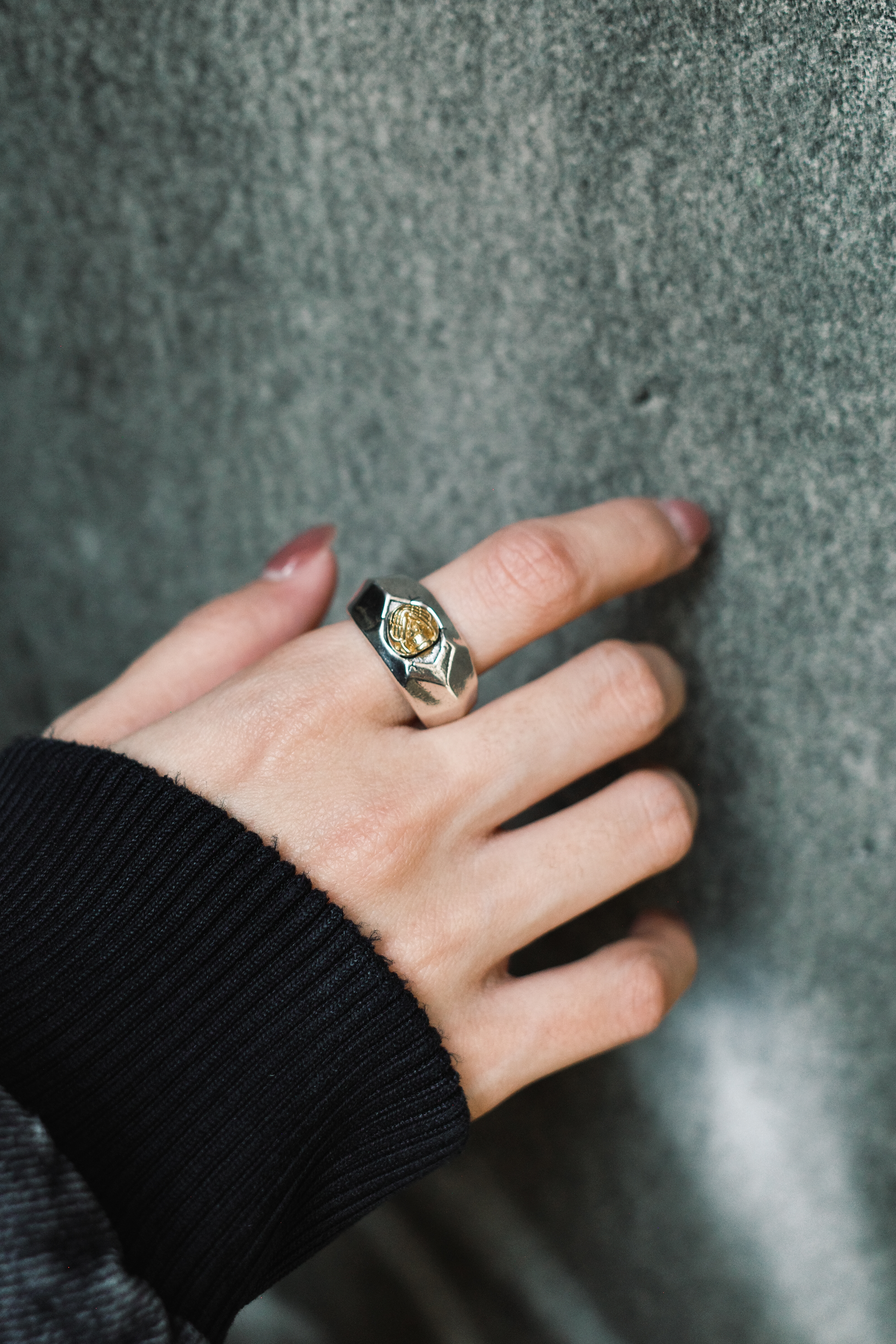 『Always_Good』骷髏 遮眼 電鍍 銅戒