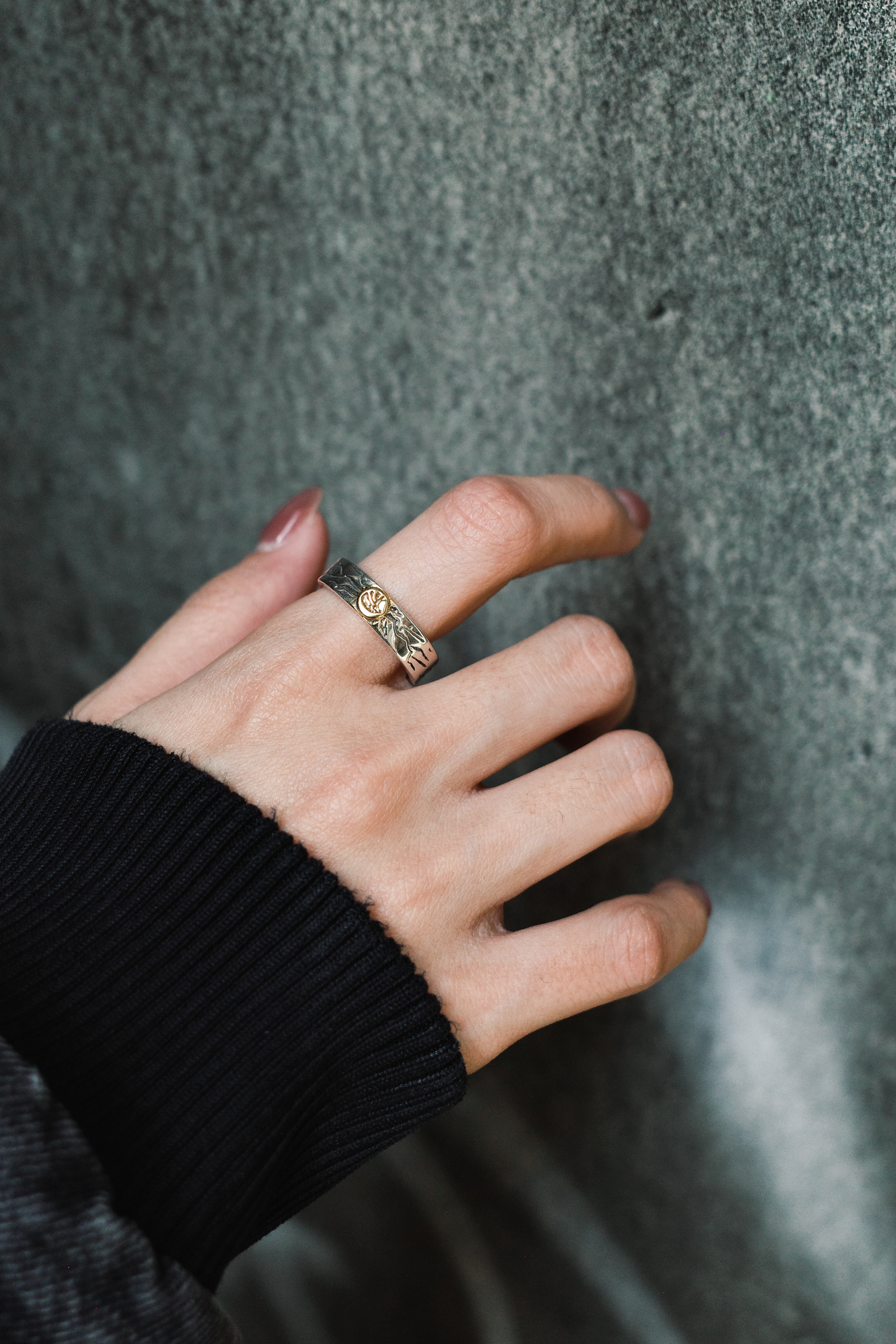 『Always_Good』裂痕 鷹頭 電鍍 銅戒