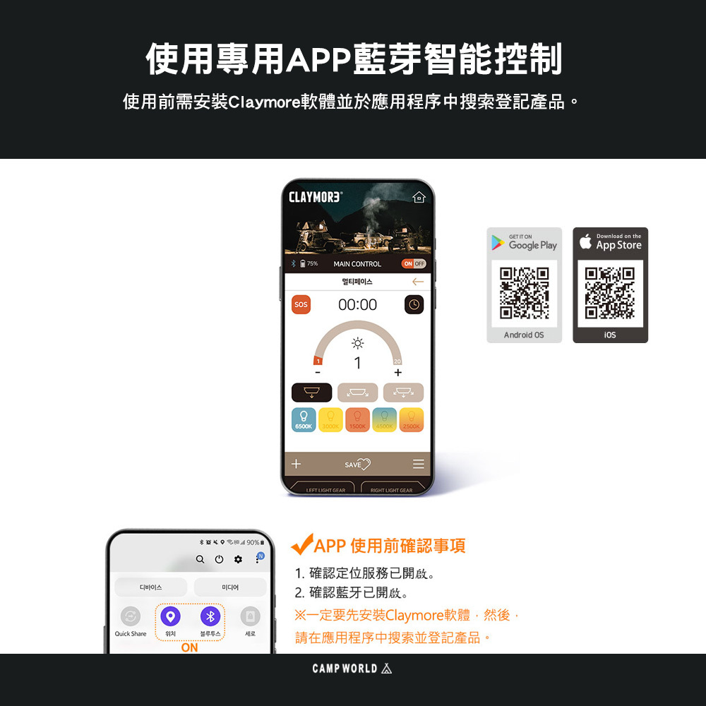 CLAYMORE 3FACE PRO 三面廣角露營燈