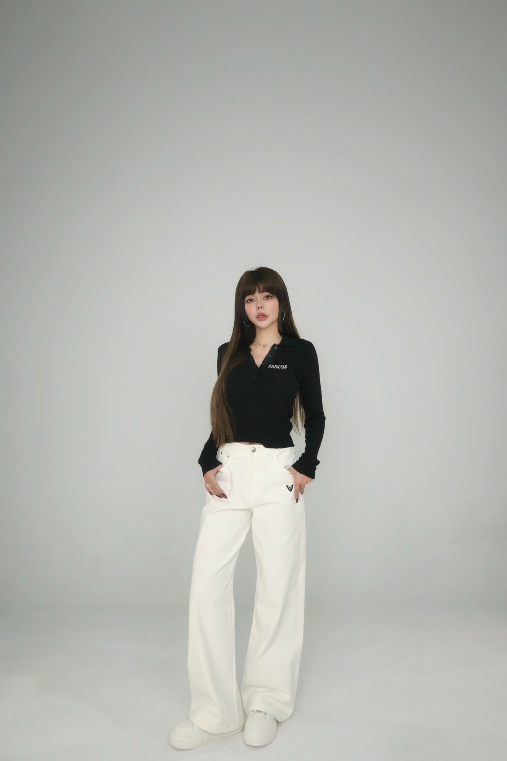 百搭能手’Versatile—靜版黑白牛仔褲