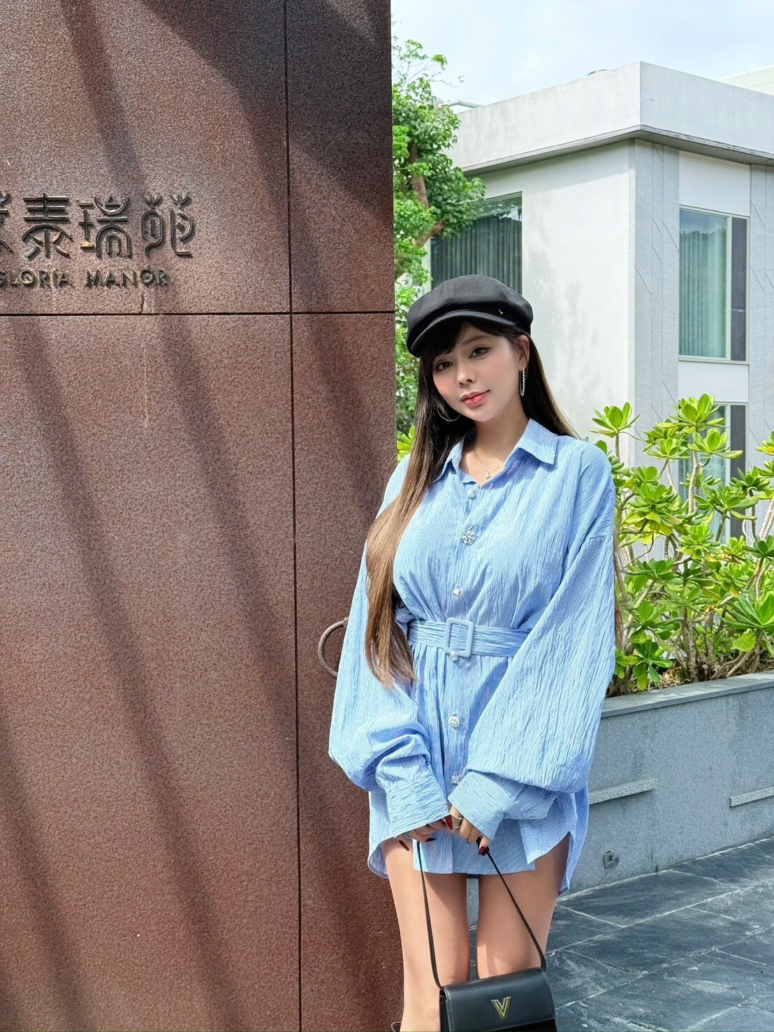 春季旋律’Spring—藍色襯衫