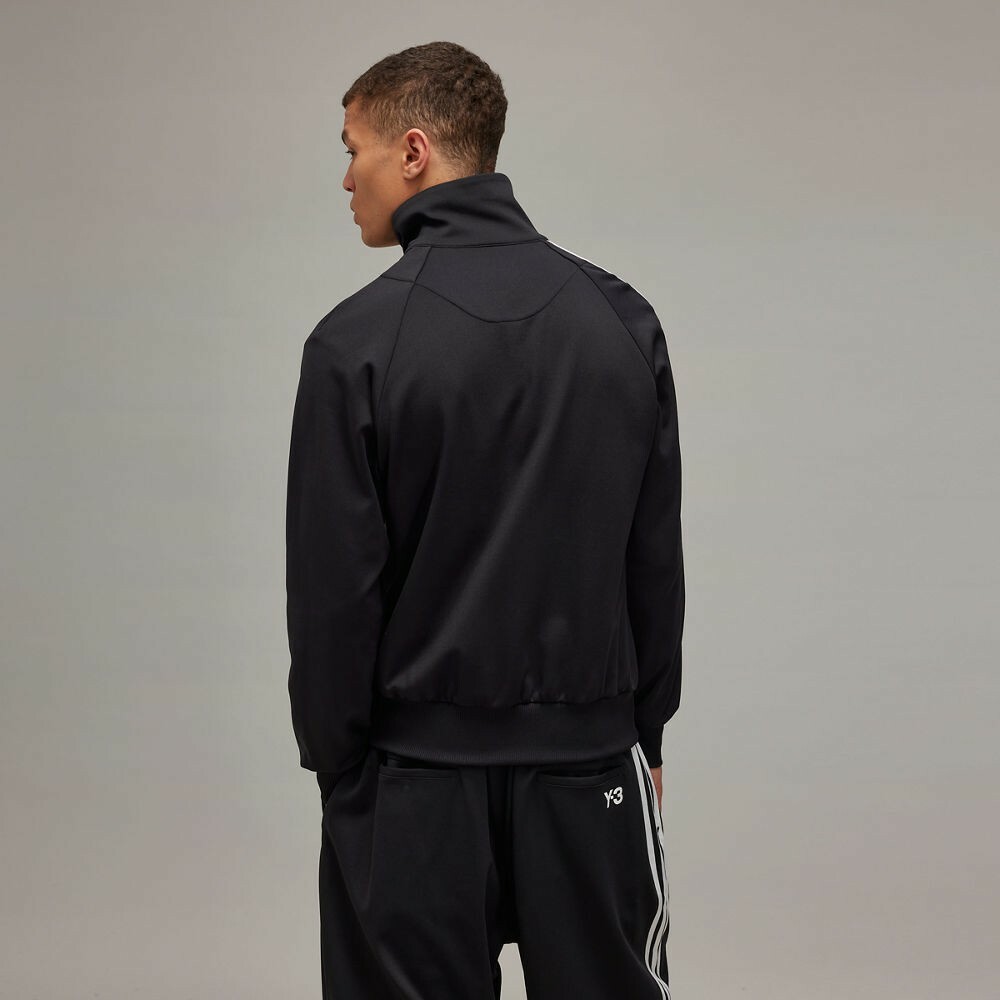 【 Y-3 M 3S TT 頂級三條紋立領運動夾克 - 黑 】