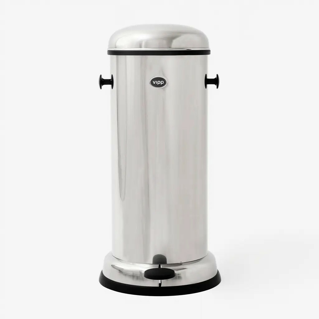 VIPP Kitchen Bin 17, 30L / Stainless Steel