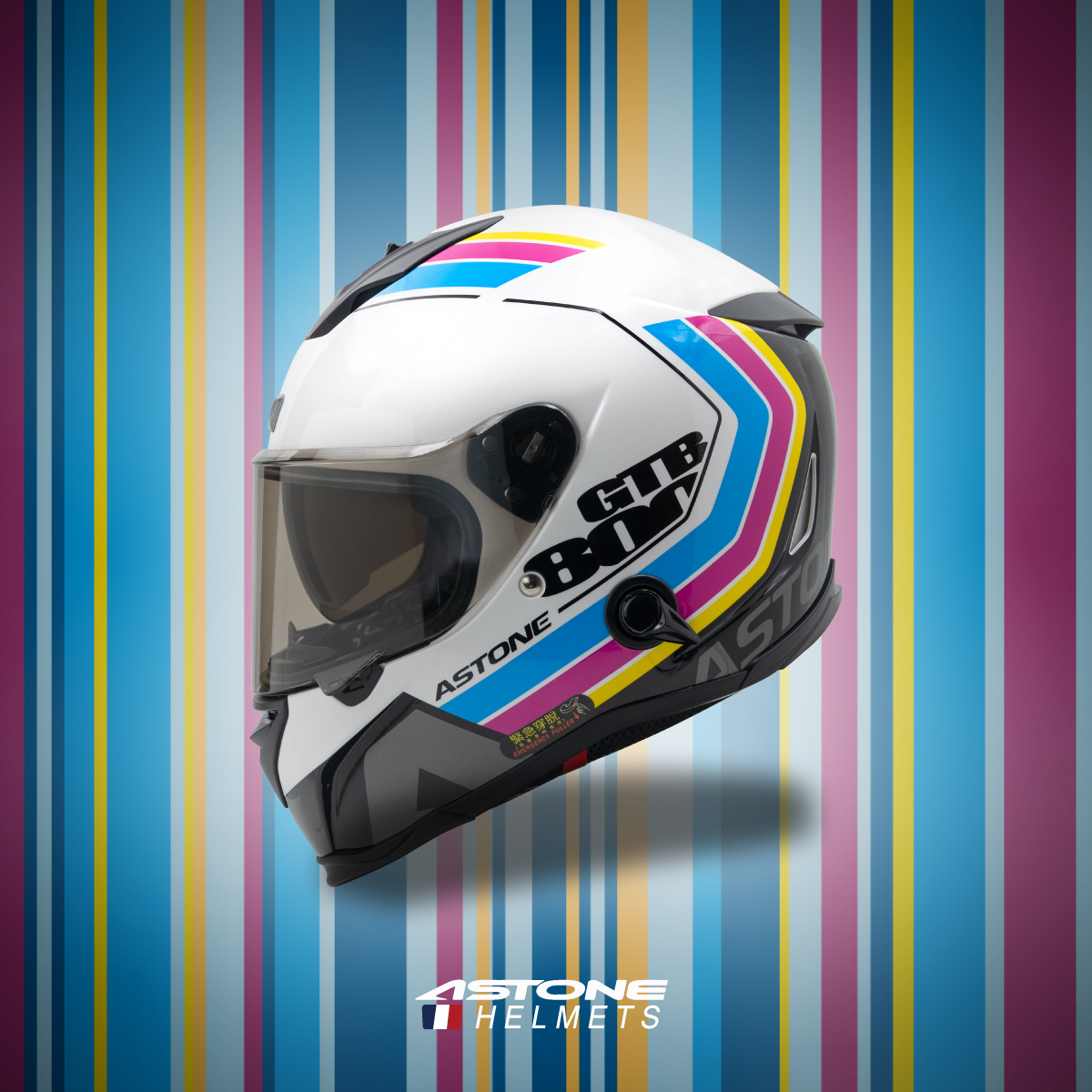 ASTONE GTB800 AO35 白藍 全罩 雙鏡片 輕量化