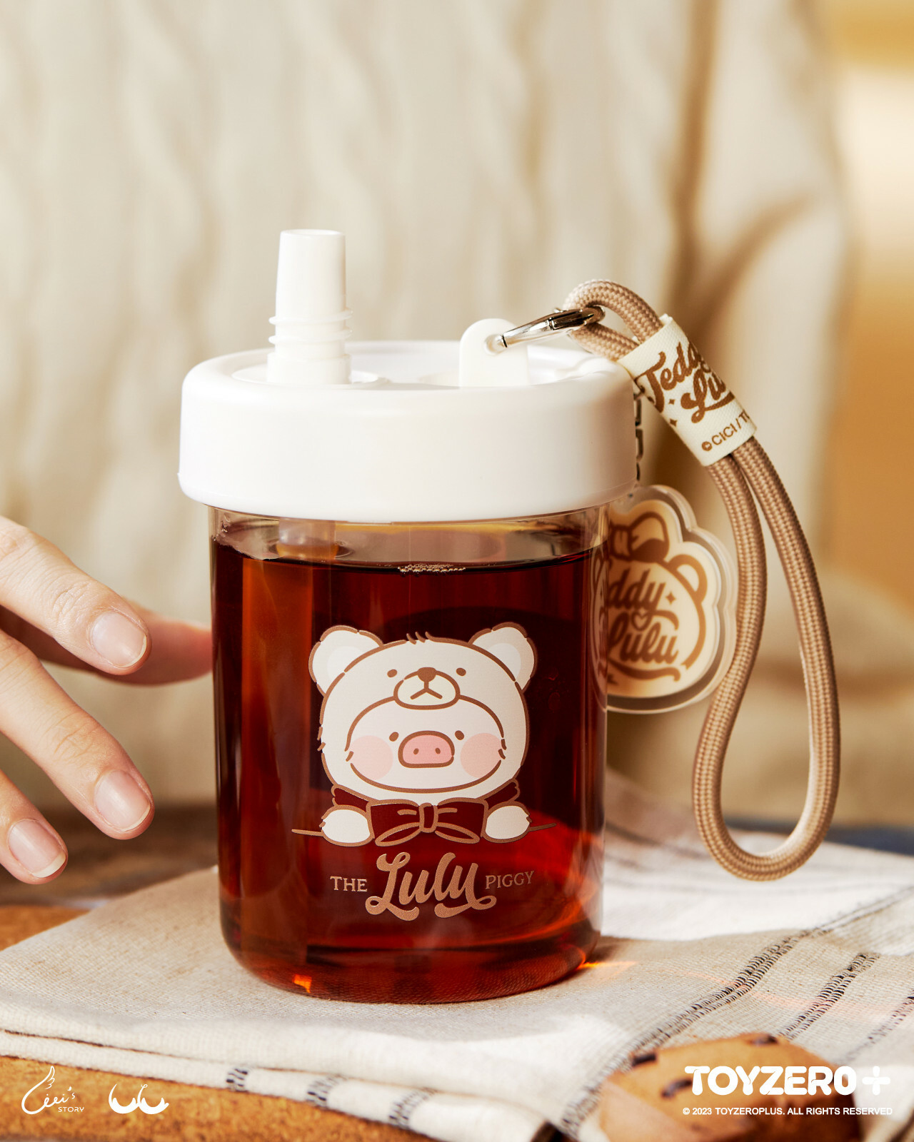 罐頭豬LuLu - Teddy LuLu 手提吸管杯