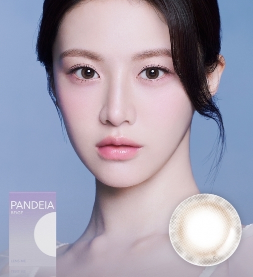 [月拋] Lensme PANDEIA 1 Month Beige｜月拋彩妝隱形眼鏡｜每盒2片