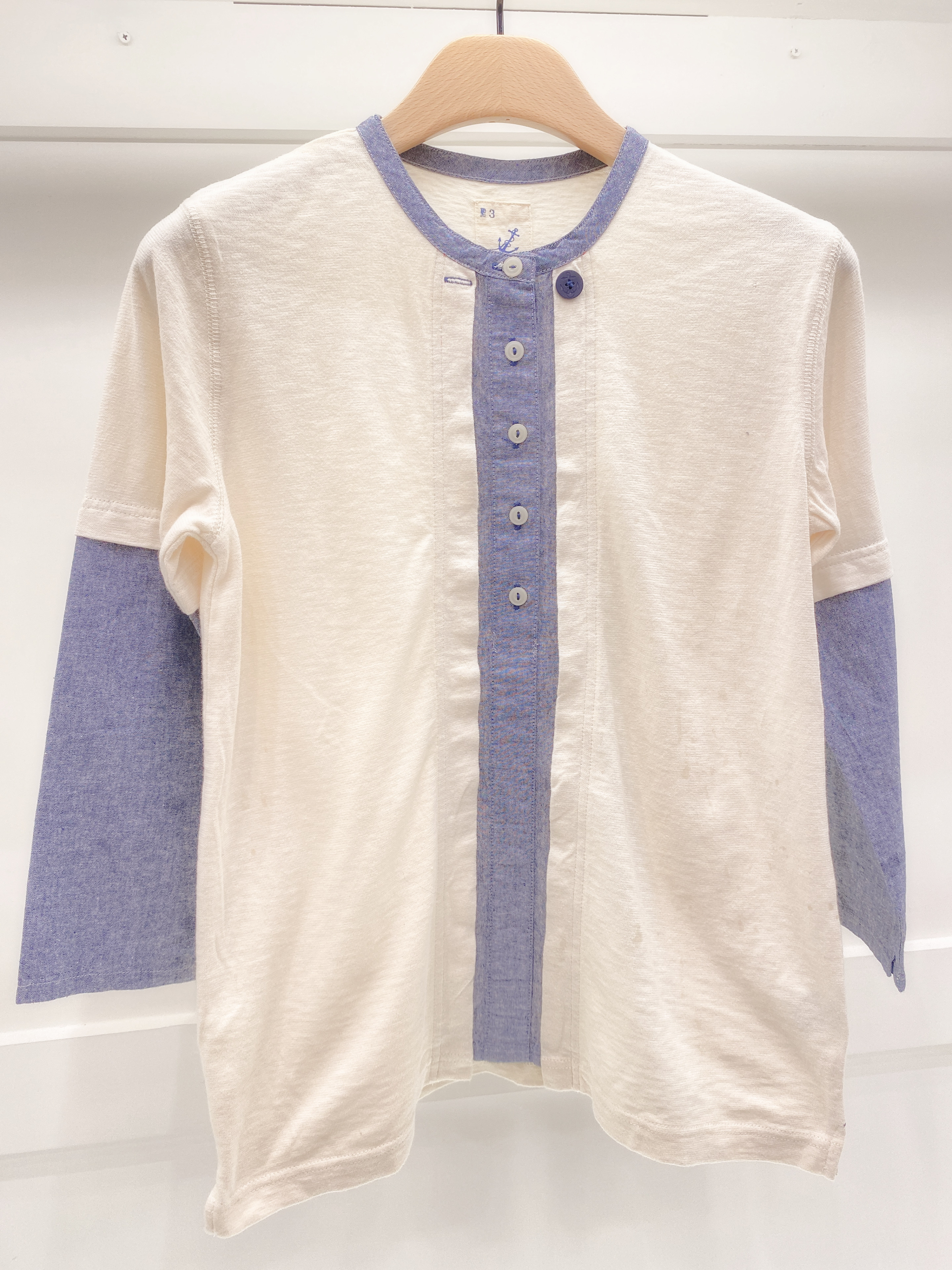 假兩件式雙色上衣