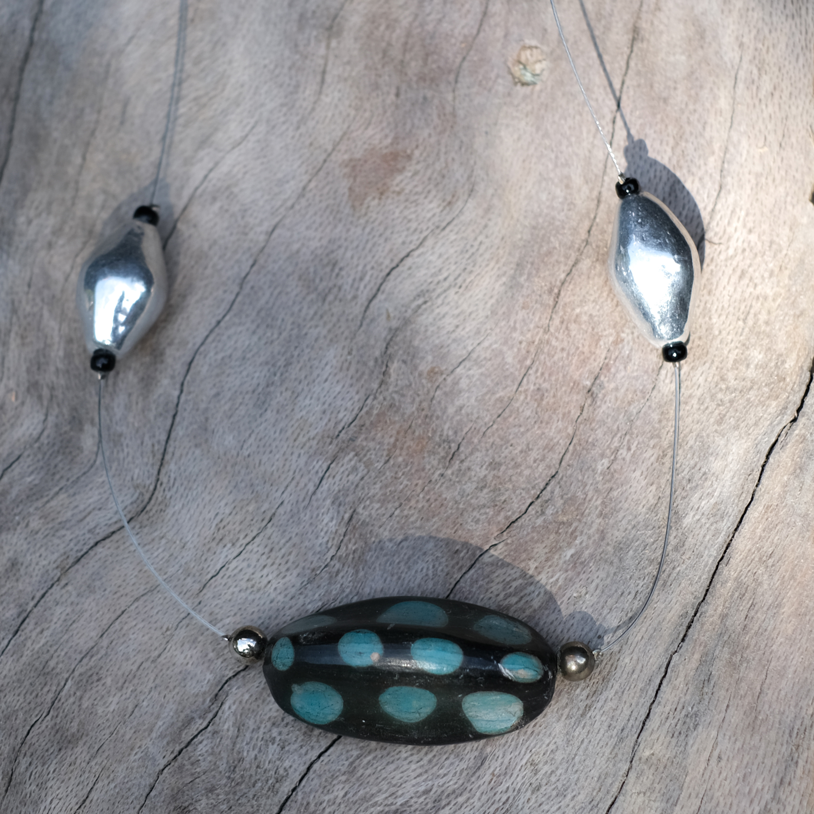 陶項鍊｜銀葉｜宏都拉斯