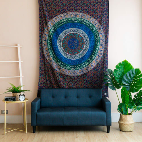 孔雀花紋掛布／野餐墊 － 信念