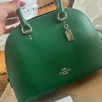 [S] COACH 2553 XGRAIN KATY SATCHEL,SV/GREEN, 195031485411 (SCO1099)