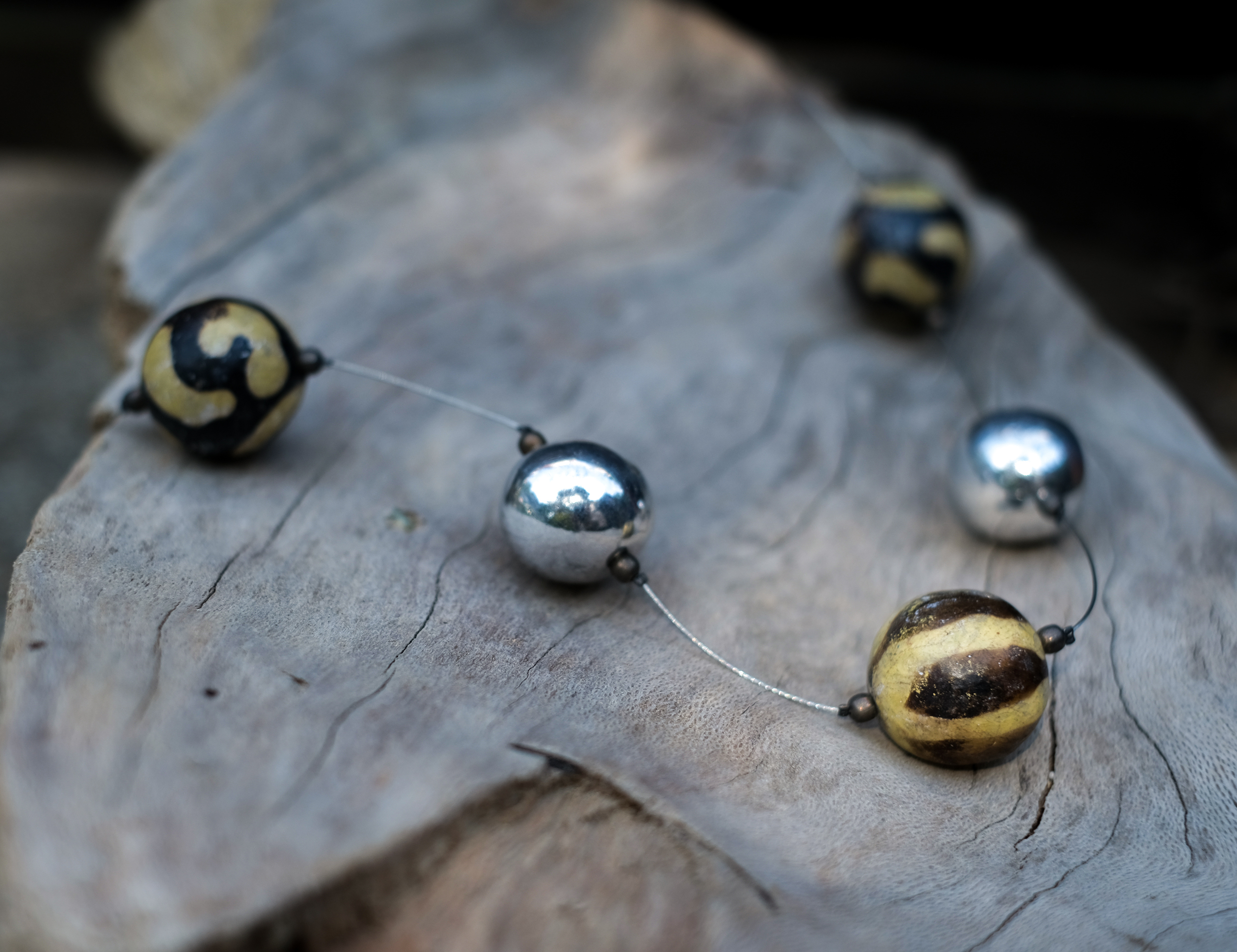 陶項鍊｜褐珠｜宏都拉斯