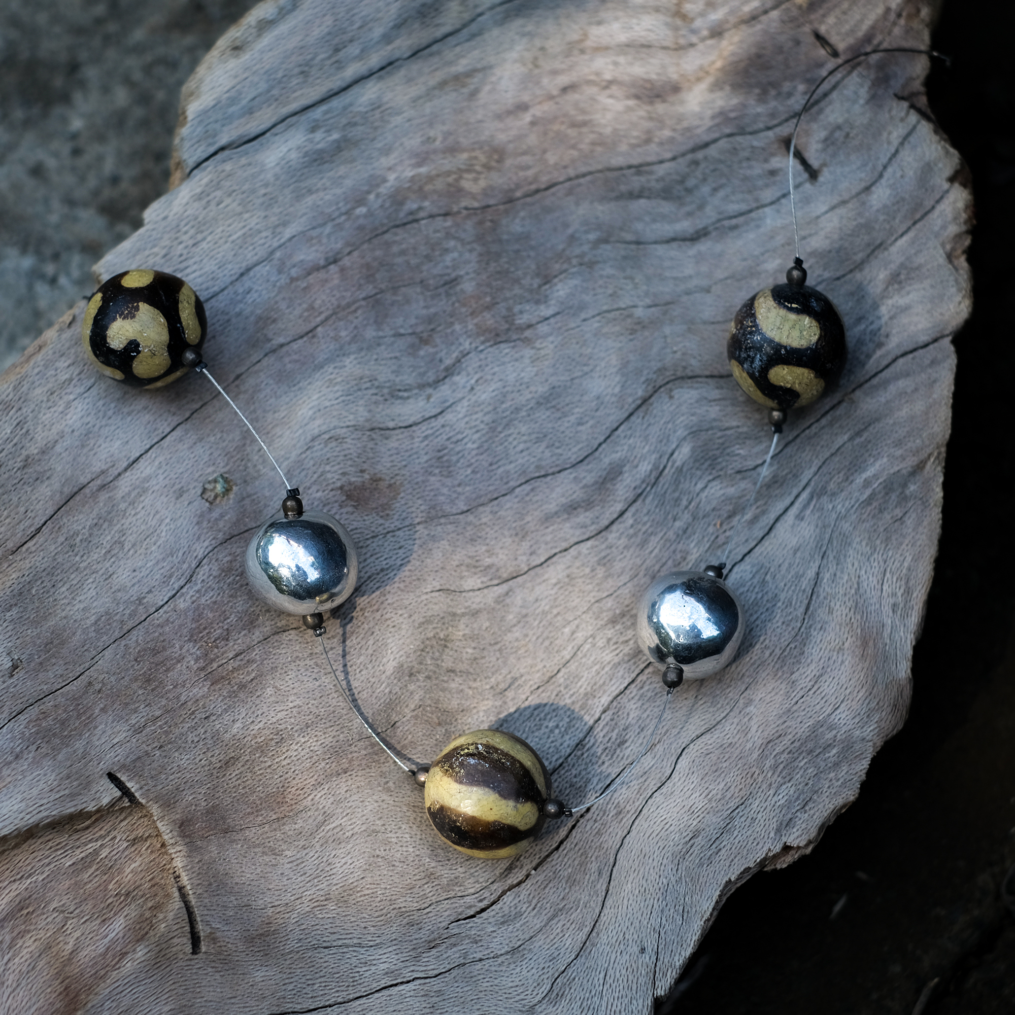 陶項鍊｜褐珠｜宏都拉斯