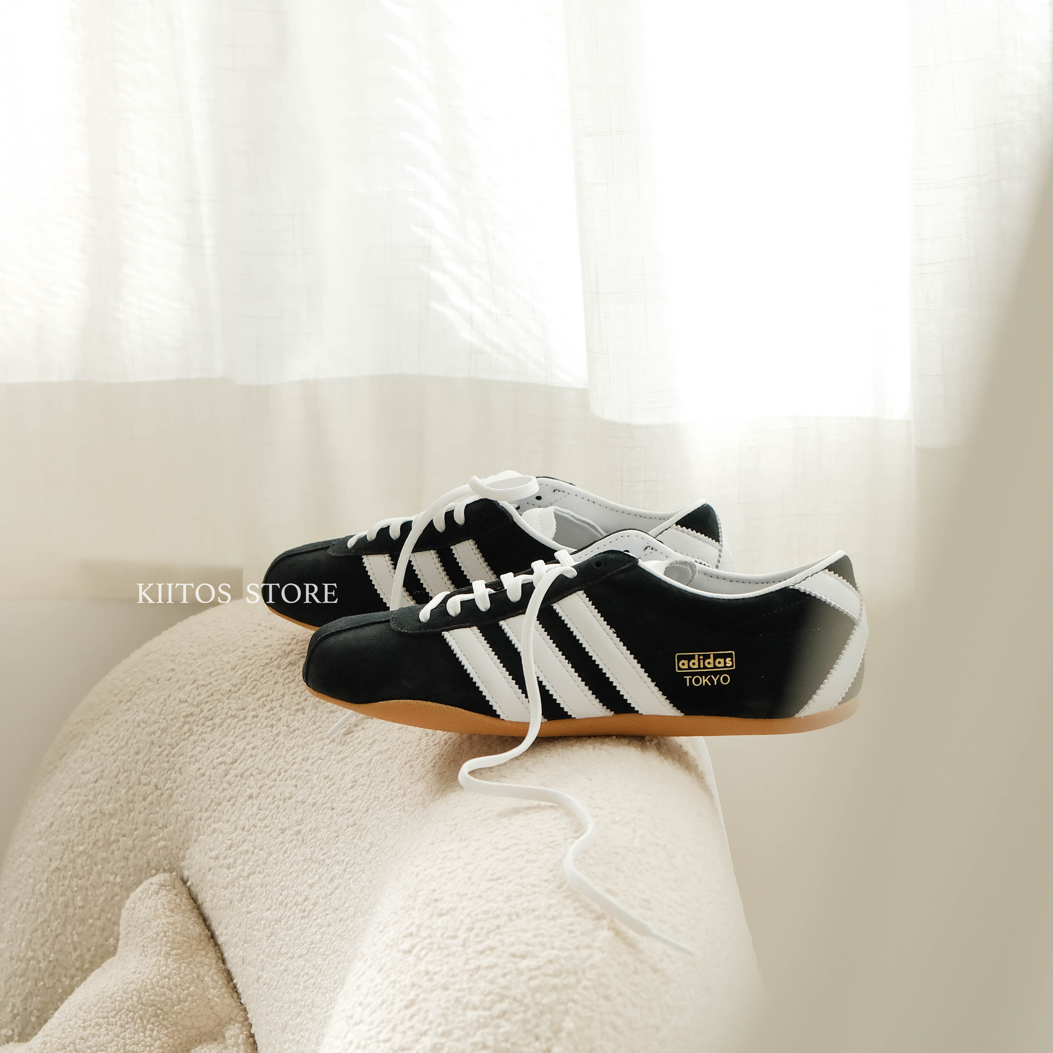 AdidasTokyo W 黑色 麂皮 德訓鞋 女鞋 JI0183