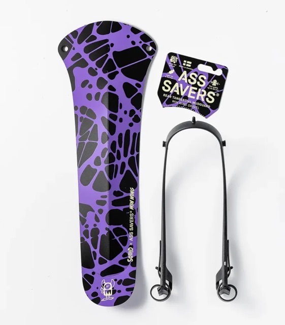 【Ass Savers】WIN WING 2 GRAVEL 礫石車擋泥板 / Squid 紫漆潑墨
