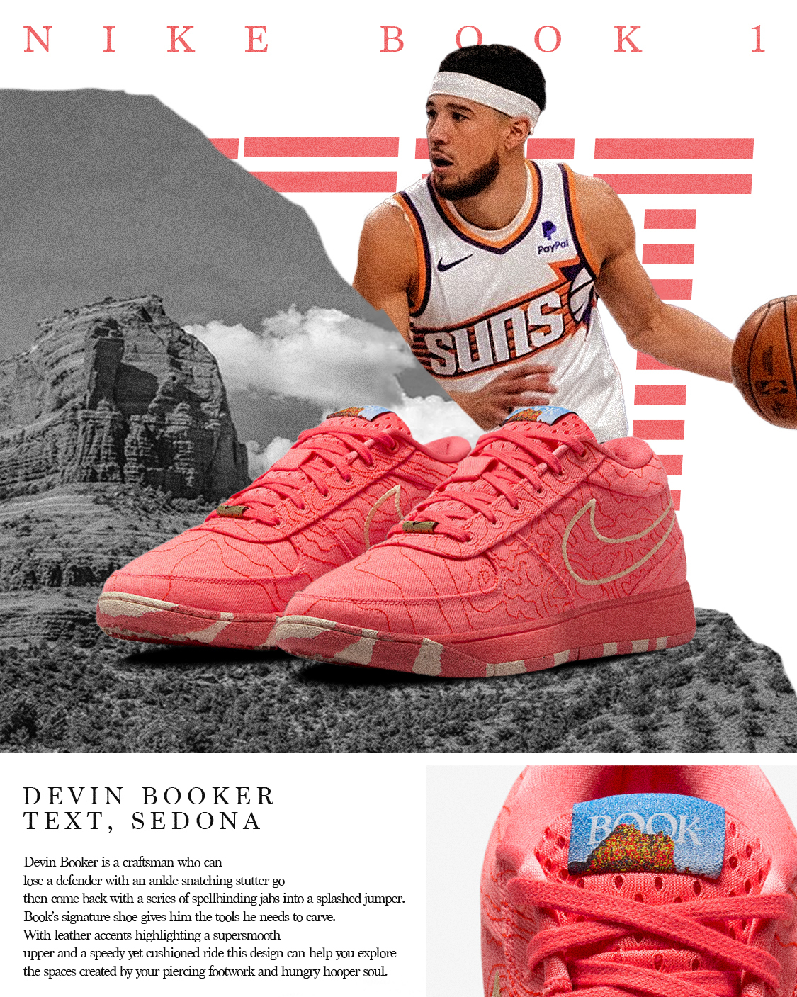 iSNEAKERS｜Nike Book 1 TEXT EP "Sedona" 紅岩色 IB8053-800