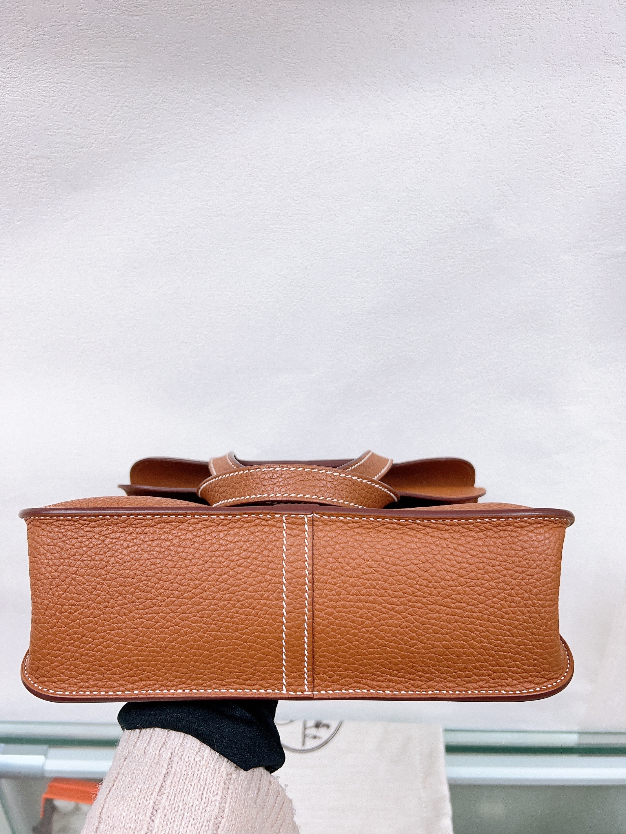 Hermes halzan 25 (stamp b/ gold GHW)