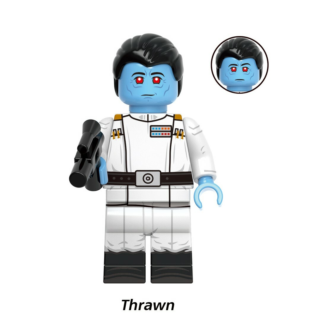 Thrawn Star Wars Custom Minifigures Minifigs Fit Lego GH0481