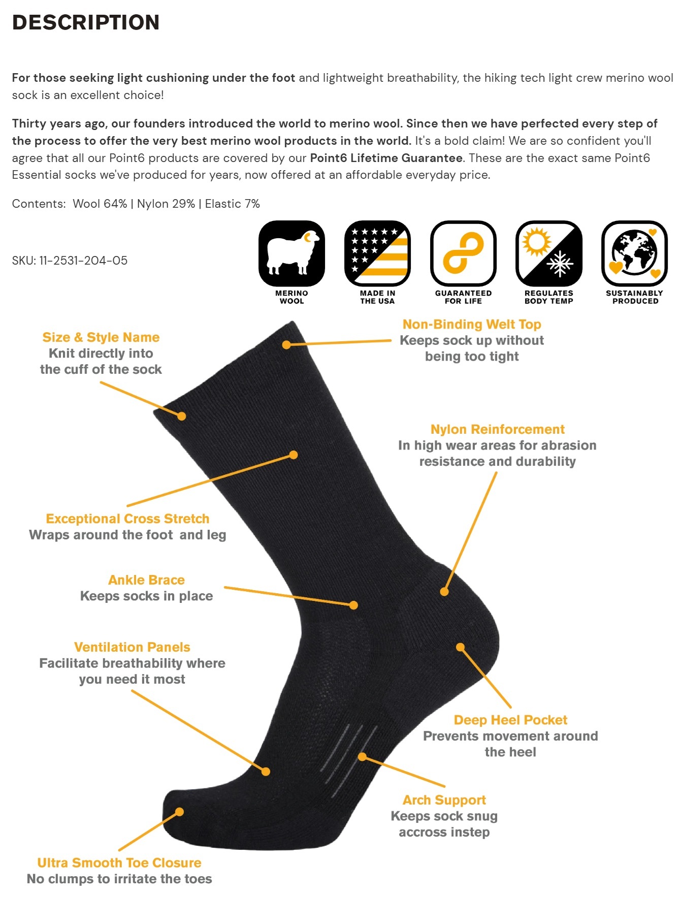 Point 6. hiking essential. light crew #2531 #DARK NAVY