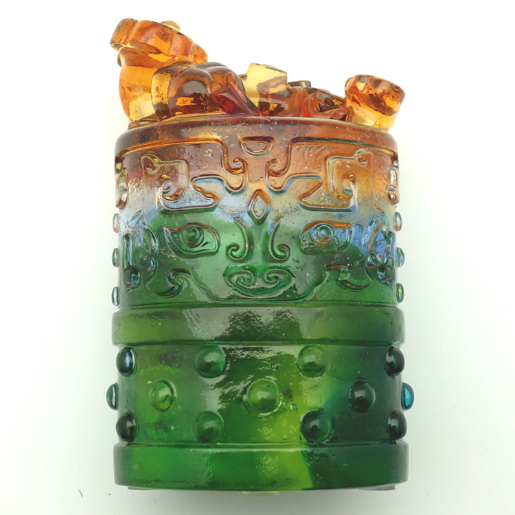 鹿港窯琉璃印章｜事事如意，送禮自用皆宜的藝術擺件