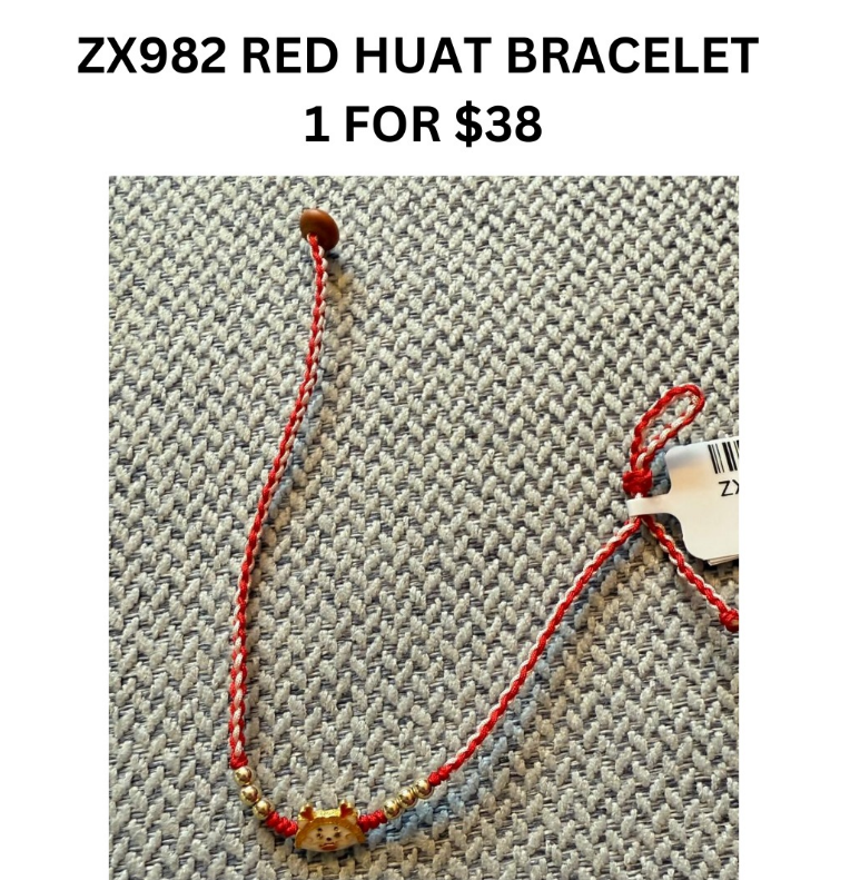 1 ZX982 RED HUAT BRACELET