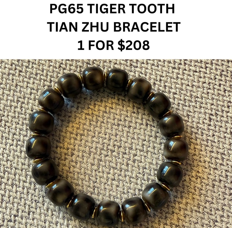 1 PG65 TIGER TOOTH TIAN ZHU BRACELET 