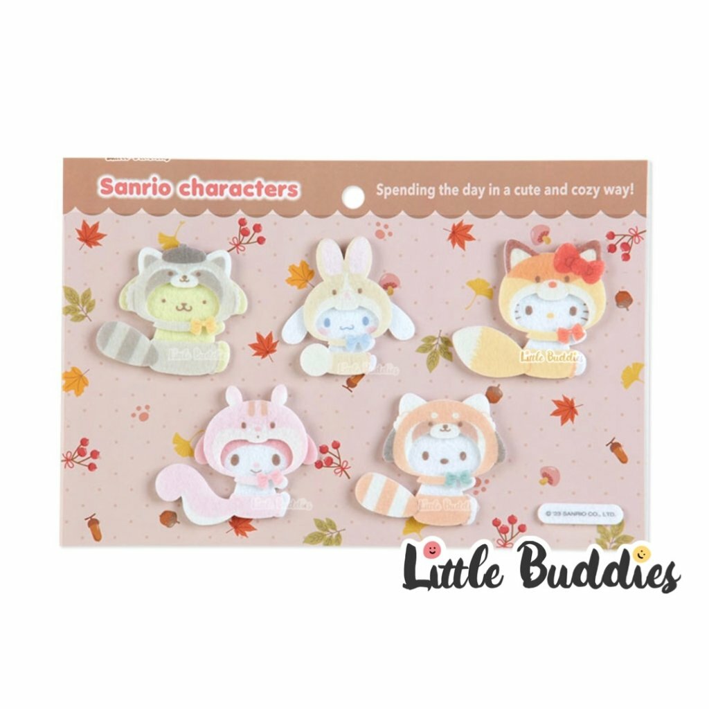 日版Sanrio 森林動物設計系列 毛茸茸貼紙