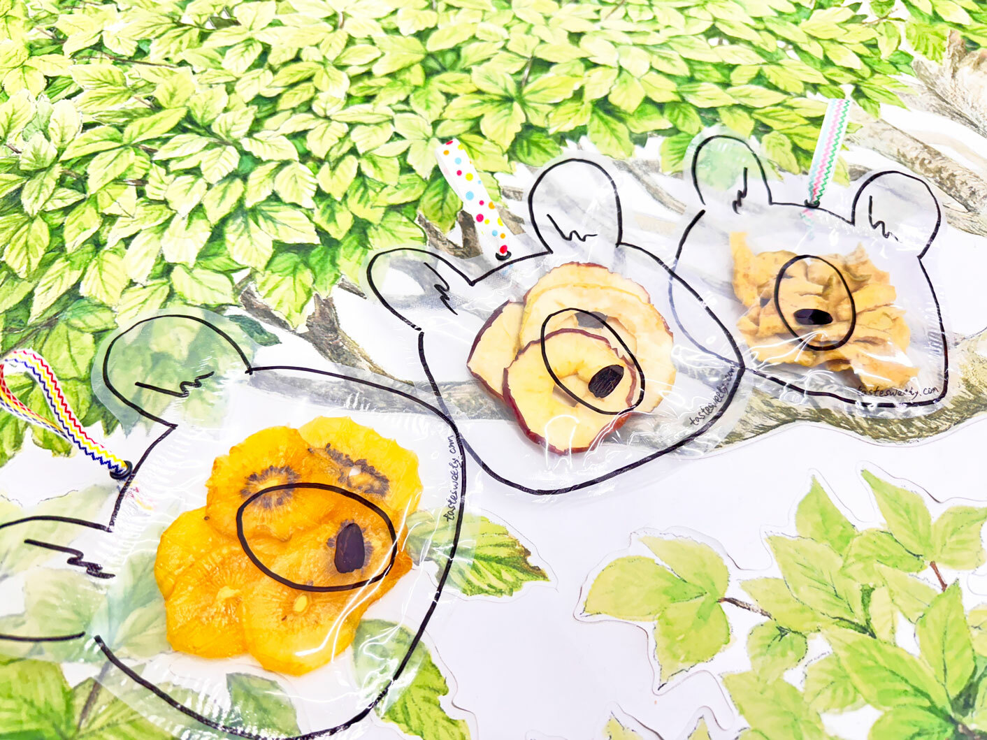 小提熊款熊頭包手工水果乾