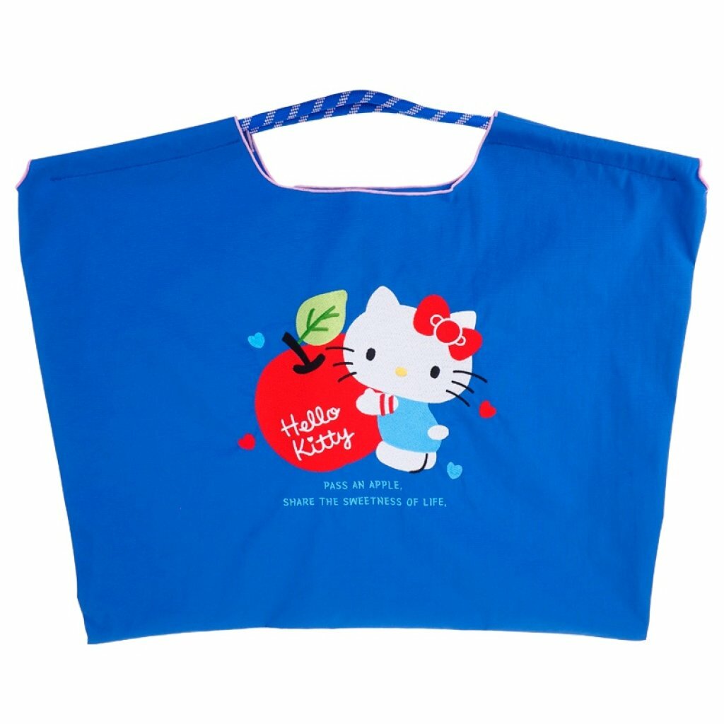 Sanrio 刺繡公仔粗繩手挽袋 (大)