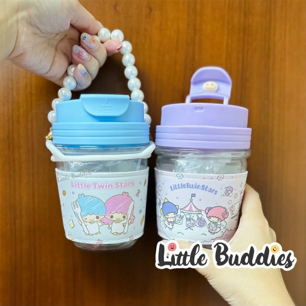 泰版Sanrio 珍珠手挽玻璃杯套裝
